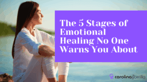 Illustration of the 5 stages of emotional healing, highlighting the journey of recovery and personal growth.